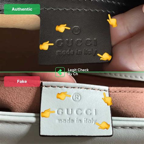 gucci how to spot a fake